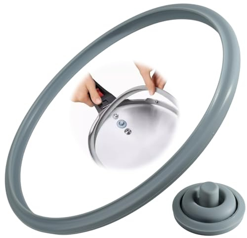 Set di guarnizioni per pentola a pressione, 22 cm, compatibili con WMF Perfect – guarnizione di ricambio per pentola a pressione 3 l/4,5 l/6,5 l/8,5 l, adatto per Silit Sicomatic