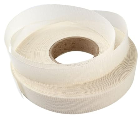Oryven 4 M（4.37Yards） Fabric Hemming Guide Fishbone Tape for Sewing Narrow and Curved Hem Tool Reusable Boning Strip for Chiffon Silk Dresses Skirts Wedding Veils