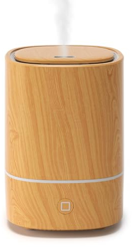 Nixtrve Essential Oil Diffuser, 125ml Aromatherapy Diffuser, Ultrasonic Diffusers for Essential Oils, Cool Mist Humidifier with 7-Color LED Lights, Auto Shut-Off Function, for Office and Home (Maple)