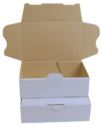 MyPack 1000x Maxibriefkartons Versandkartons Faltschachtel Faltkarton Maxibrief Karton 160 x 110 x 50, Weiß, MB-1