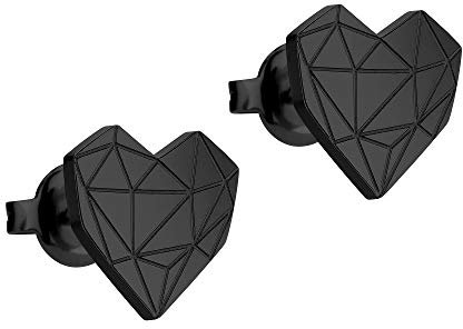 LIEBESKIND BERLIN Damen-Ohrstecker Edelstahl (schwarz)