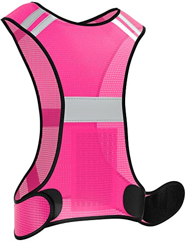 EAZY CASE Reflektorweste, Sicherheitsweste, flexibel einstellbar, Warnweste mit Reflektoren, atmungsaktiv, Reflektierende Weste, ideal zur Erhöhung der Sichtbarkeit im Straßenverkehr, Größe XS - L