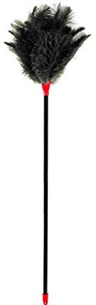 Piumino in Piume Naturali di Struzzo per spolverare Lunghezza Totale 85 cm Circa