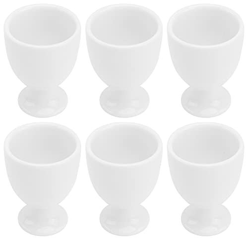 HEMOTON Lot de 6 coquetiers en céramique et Porcelaine pour œufs durs
