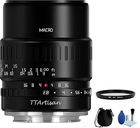 TTArtisan 40mm F2.8 APS-C Macro Lens 1:1 Magnification Manual Focus Camera Lens for Panasonic/Olympus M4/3 Camera G1 G85 GF1 GF9 GM1 GH2 GH5 EM10II EPL9 EPM1 EM10III