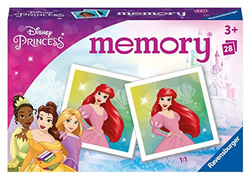 Ravensburger - Jeu Educatif - Memory® - Disney Princesses - Un Premier Jeu éducatif mêlant Observation, Association et mémorisation - A partir de 3 Ans - 20978