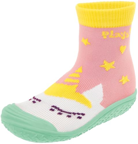 Playshoes Calcetín acuático, Zapatos de Agua, Unicornio de Menta, 26/27 EU
