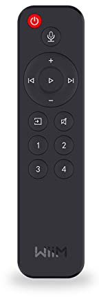 WiiM Telecomando Vocale per Streamer Audio WiiM Mini e Pro, Premere per parlare, 4 Pulsanti Musicali Preimpostati