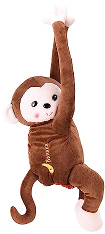 Taschentuchhalter zum Aufhängen, Affe, Katzen-Hintern, Cartoon-Tücherabdeckung, Papierhalter, Serviettenbox, Papier-Aufbewahrungsbox für Auto, Zuhause, Restaurant, Hotel, Büro (Kaffee)