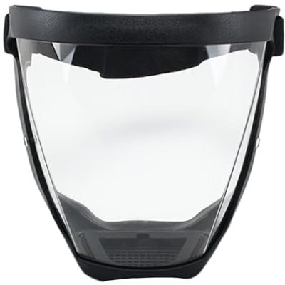 Visiera Protettiva Antiappannamento Trasparente Regolabile e Riutilizzabile - Maschera Integrale, Equipaggiamento di Protezione di Sicurezza per il Lavoro sull'Erba