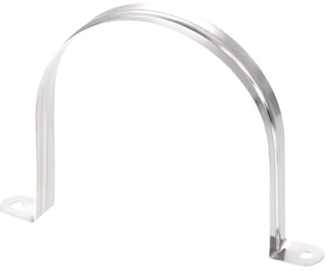 Unifizz Lot de 12 colliers de serrage rigides de 110 mm avec 2 trous en forme de U - En acier inoxydable 201