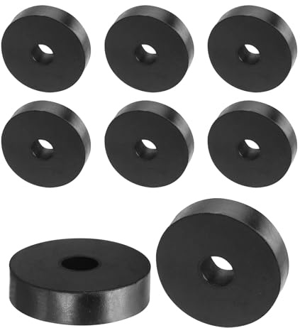 QUARKZMAN Espaciadores de Goma de 40 mm OD 10 mm ID 10 mm altura 8 piezas | Espaciador Redondo Antivibración de Goma Arandelas Gruesas de Goma para Accesorios de Hogar y Coche