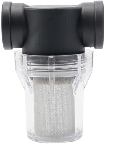 Clapets anti-retour pour filtres de jardin, Filtre de pompe à eau, filtre en ligne à mailles 40-80 for tuyau d'eau d'admission(1inch 40 Mesh)