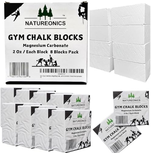 Chalk Blocks, Gym Chalk Blocks, Chalk Blocks for Weight Lifting, Chalk Blocks for Climbing, Hand Chalk, Chalk for Work Out, Chalk for Gymnastics, Pommel Horse Gymnastics-1Lb