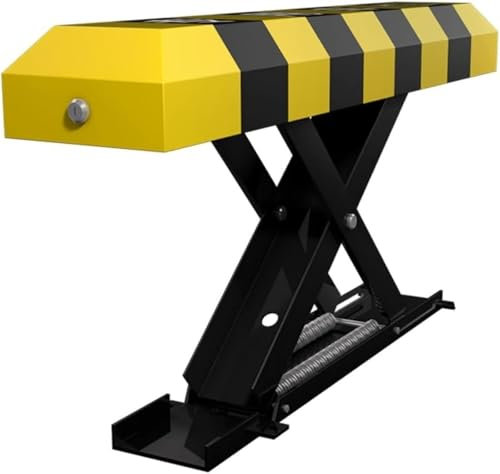 Parking Barrier Electric Parking Lock with Remote Control and 2 Keys Automatic Lifting Parking Barrier Post Thickened Collision Safe Parking Barrier for Home Users