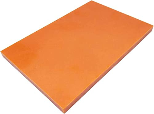 VAYEODEYU Plaque stratifiée phénolique en bakélite Plaque de résine phénolique de bakélite stratifiée phénolique de bakélite panneau dur rouge orange bon contreplaqué d'effet d'isolation thermique uti