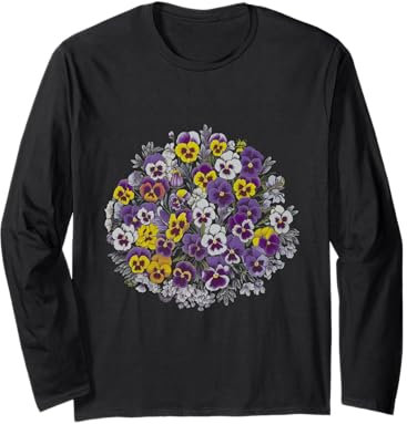 Stiefmütterchen Blumen Stiefmütterchen Liebhaber Gärtner Langarmshirt