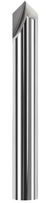 Fraise En Bout De Chanfrein 60 90 120 Degrés 3-12mm, Fraise À 2 Cannelures En Carbure, Fraise, Fraise CNC,10x10Dx75Lx90DEG