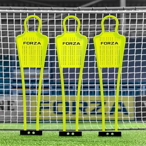 FORZA Fotbollsfrisparksdocka [Mini/Junior/Senior] | Förstärkta PVC-frisparksdockor med spetsade baser – Hållbar PVC-fotbollsträningsutrustning (Mini, 3-pack)