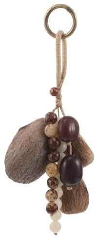 Cabilock Campana Africana de Nuez de Percusión Manual Tonos Nítidos, Instrumento Musical Tradicional para Yoga y Meditación, Agitación Natural y Terapia Sonora