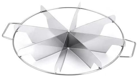 Cake Slicer Circular Cutter for Portion Cakes, 1 Pack Stainless Steel Cake Slicer Suitable for Kitchen and Layered breads Allowing for Easy Division into 6 (8-Cut)