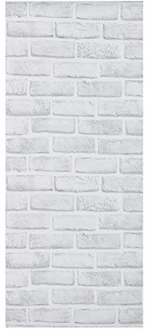 Gucagle Autocollant mural motif brique blanche, papier peint auto-adhésif en PVC pour salon, chambre à coucher, Restaurant, décoration de la maison, 45cm x 10m