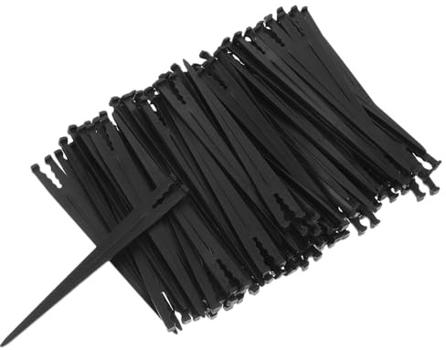 FOMIYES Set 80 Pezzi Supporti per Irrigazione a Goccia in Plastica, Picchetti da Terra per Tubo Gocciolante, Aste di Inserimento per Giardino e Prato, Accessori per Irrigazione Automatica