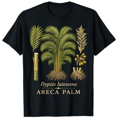 Areca Palm Botanical Plant Vintage Style T-Shirt
