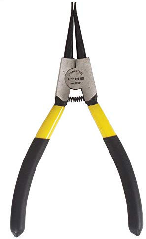 Pinze per anelli di sicurezza, 17,8 cm, 22,9 cm, 33,0 cm, a becco lungo, per uso elettrico e legno, fai da te e creazione di gioielli (17,8 cm esterno dritto)