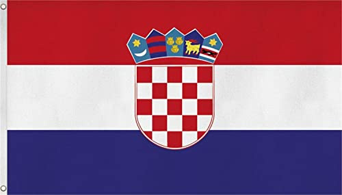 Flagge Großformat 250 x 150 cm wetterfest Fahne in 18 verschiedenen Ausführungen mit ösen Kroatien 150 x 250 cm