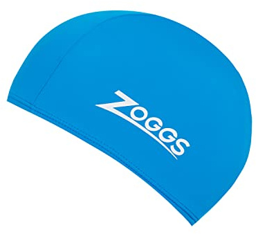 Zoggs Elastisk huva, unisex badmössa, kungsblå, en storlek