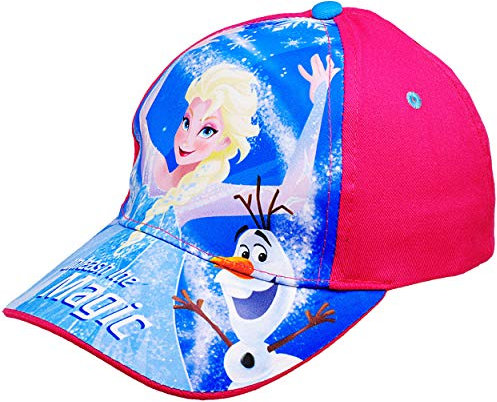 alles-meine.de GmbH Basecap - die Eiskönigin - Frozen - inkl. Name - Größe 3 bis 12 Jahre - universal & verstellbar - 100% Baumwolle - für Mädchen - Kinder - Mütze/Sommermütze..