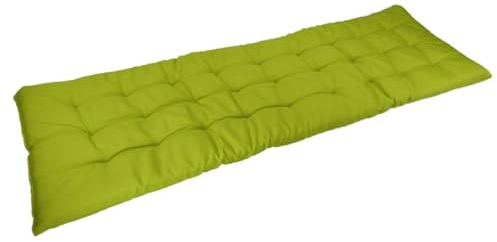 Marabella Auflage für Gartenbank 150x40x4cm Sitzauflage Polsterauflage Bankauflage, Farbe:grün