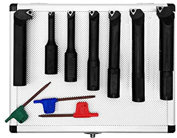 PAULIMOT Bohrstangen-Set mit Wendeplatten, Ø 18 mm, für Ausdrehkopf, 7- teilig