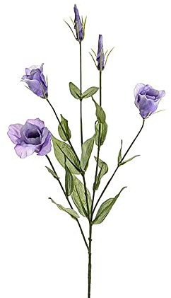 FloristryWarehouse Lot de 3 Lisianthus en soie artificielle Lilas 78 cm