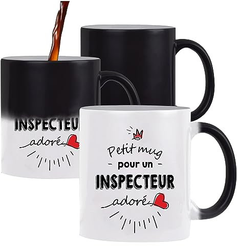 Planetee Tasse Magique un Institutrice adoré | Mug qui change de couleur avec la chaleur Idée Cadeau Humour