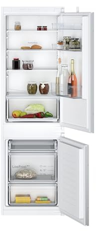 NEFF KI5861SE0, N 30, FreshSafe, Kühl-Gefrierkombination 177,2x54,1cm, Nutzinhalt gesamt: 265; 39 dB, Schleppscharnier, Kühlraum: 182, Gefrierraum: 83 Nutzinhalt | Made in Germany, 267 L Kapazität, Fresh Safe Fach, flexible Glasböden, weniger Eisbildung dank Low Frost, helles LED-Licht