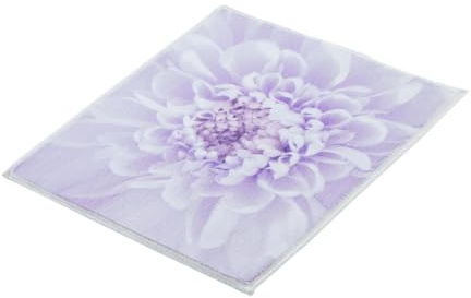 Kleine Wolke Badteppich Dahlia Lavendel 50 x 60 cm | OEKO-TEX zertifiziert, besonders weich, rutschhemmende Unterseite, für Fußbodenheizung, maschinenwaschbar, 100% Polyester