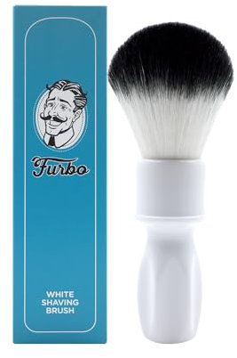 FURBO BLACK AND WHITE SHAVING BRUSH PLISSOFT SYNTHETIC