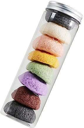 DRESSOOS 8pcs Natürliche Gesichts Schwämme Gesicht Peeling Reinigung Tiefe Reinigung Waschen Gesicht Schwämme Hautpflege Werkzeug