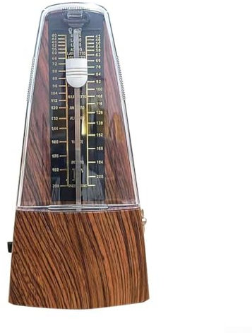 Zoegneer Klassisches Metronom mit Glockenhaar, mechanisches Metronom für Klavier, Gitarre, Basstrommel, Violine (Holzfarbe), 8U0KUKNZ2Z88CERD7ZDI76ZDWX