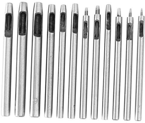 VILLFUL 12stücke Teiliges Locher-set Lochschneider Für Gürtellochschneider Ösenzubehör Set Für Lederbearbeitung