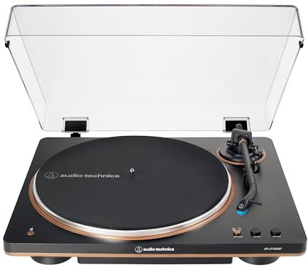 Audio-Technica AT-LP70XBT Giradischi wireless completamente automatico con trasmissione a cinghia (Black/Bronze)