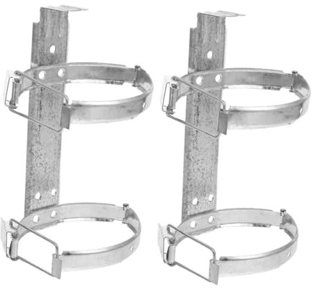 Yardenfun 2stücke Feuerlöscherhalterung Aus Eisen Für -feuerlöscher Einfache Wandmontage Ohne Schrauben Platzsparendes Und Sicheres Aufbewahrungssystem