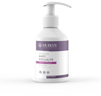 HUDLYS Anti-Cellulite Cold Lipolysis Gel, 250ml - Firming & Fat Burning Cream for Stretch Marks, Orange Peel Reduction, Moisturizing & Slimming Gel, Vegan & Cruelty-Free
