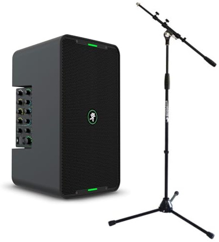 Mackie Showbox Akkubetriebene All-in-One-Anlage Lautsprechersystem inklusive herausnehmbarem Mixer mit keepdrum Mikrofonstativ