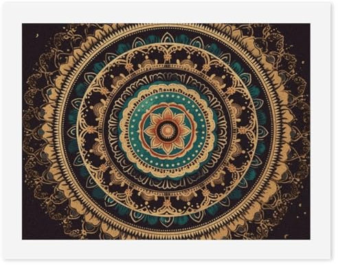 RTFGHJS Digitales Ölgemälde-Set, Mandala-Gemälde-Set für Erwachsene und Anfänger, 24 Farben, digitales Ölgemälde, DIY-Kunst-Set, moderne Galerie-Drucke für Heimdekoration, 30 x 40 cm