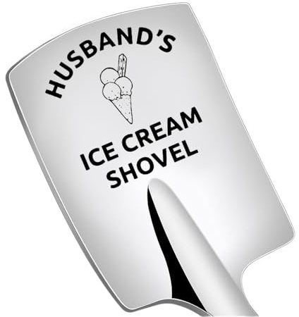 Funny Ice Cream Spoon Gift for Husband Hubby Anniversary Birthday Gifts for Husbands Ice Cream Shovel Spoon Gifts for Husbands I Love You Gifts for Hubby Husband Fathers Day Presents from Wife