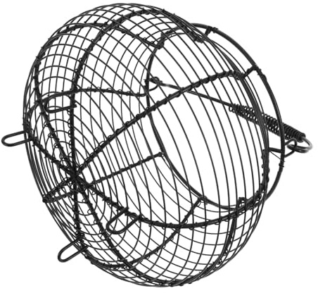 ELAYARD Metal Wire Egg Basket with Handle Round Storage for Fresh Eggs Vintage Style Grocery Holder for Kitchen Versatile Basket for Fruits Vegetables and Outdoor Use