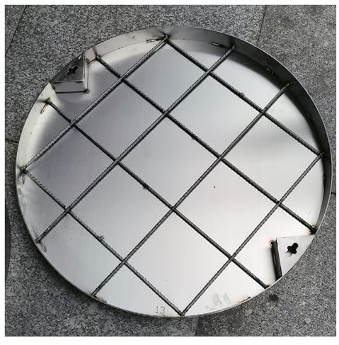 Couvercle de Regard avec Cadre Couvercle De Regard Encastré Invisible Rond, 35 60 80 85 Cm, Personnalisable, Avec Cadre, Pour Fosse Septique, Porche, Résidence, Collectivités, Puits(Dia 35cm/350mm)